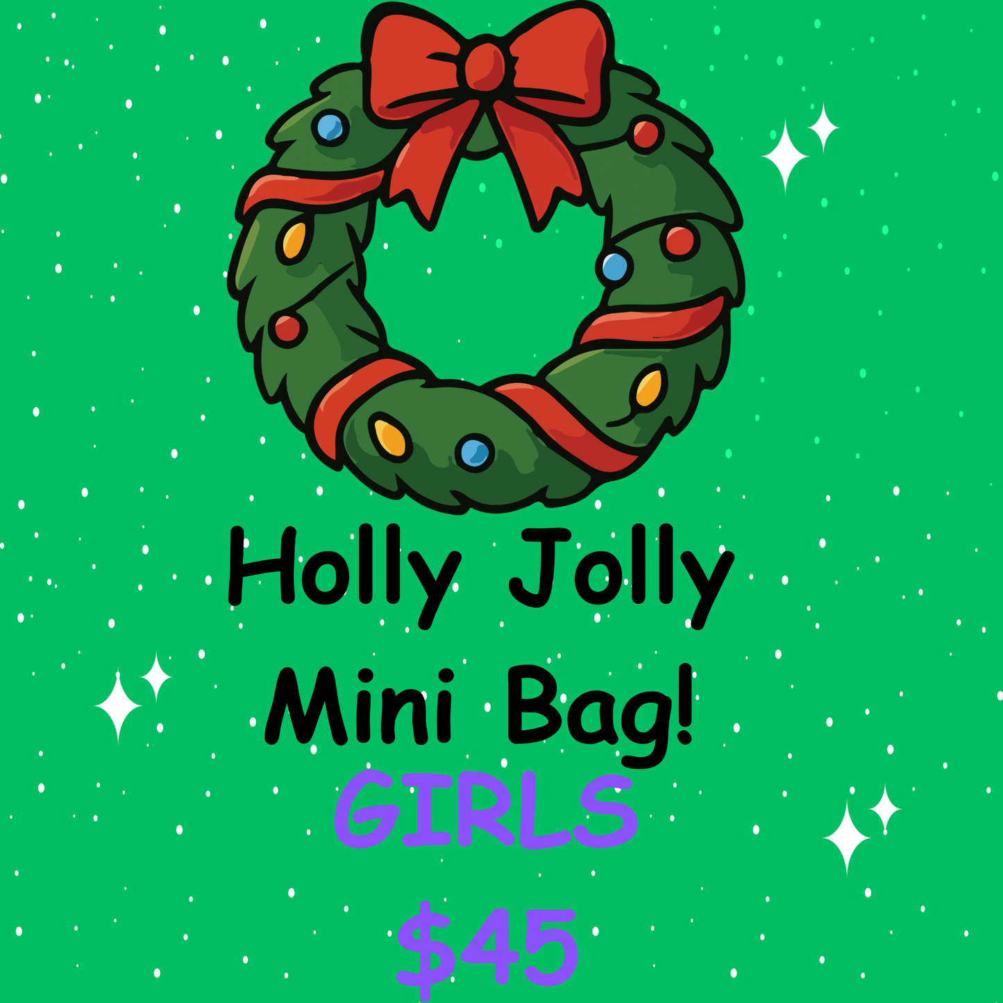 Holly Jolly Mini Bag-GIRLS