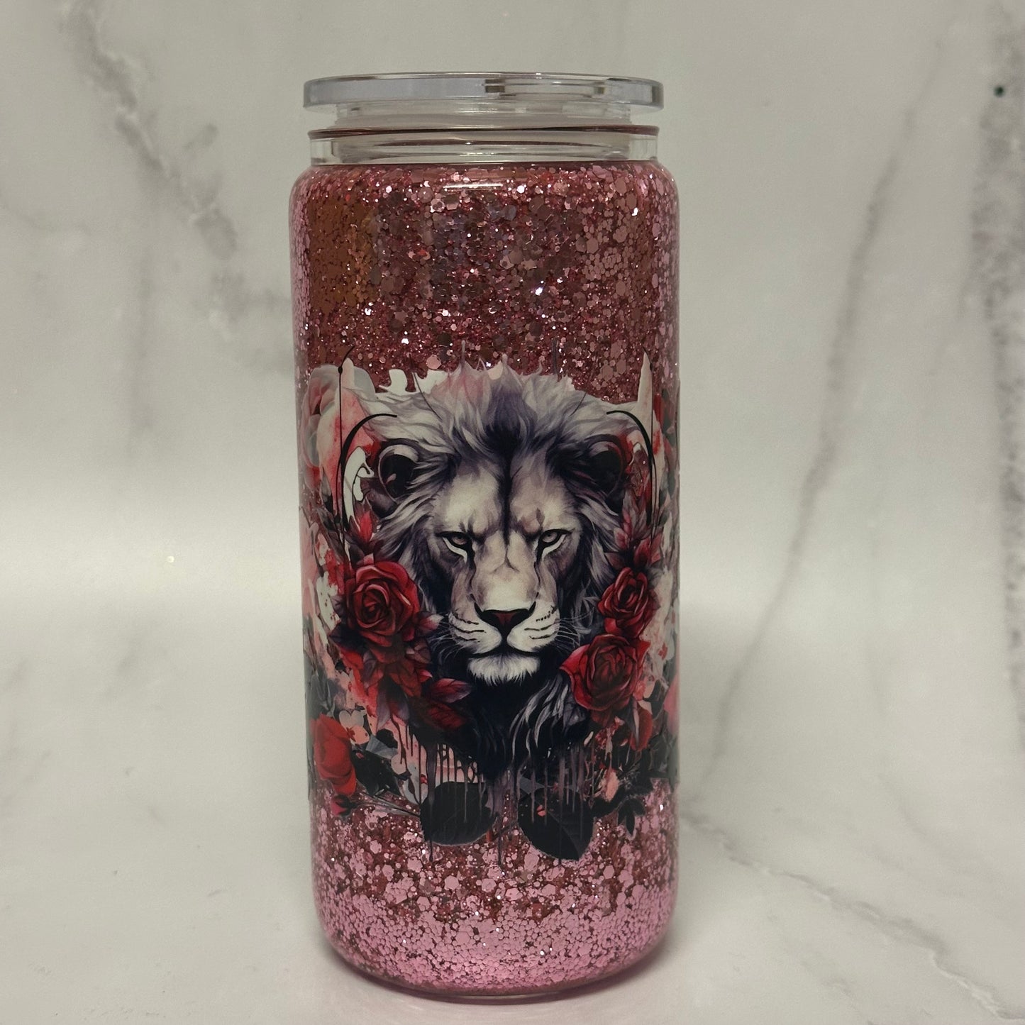 Lion 20oz Glass Snowglobe