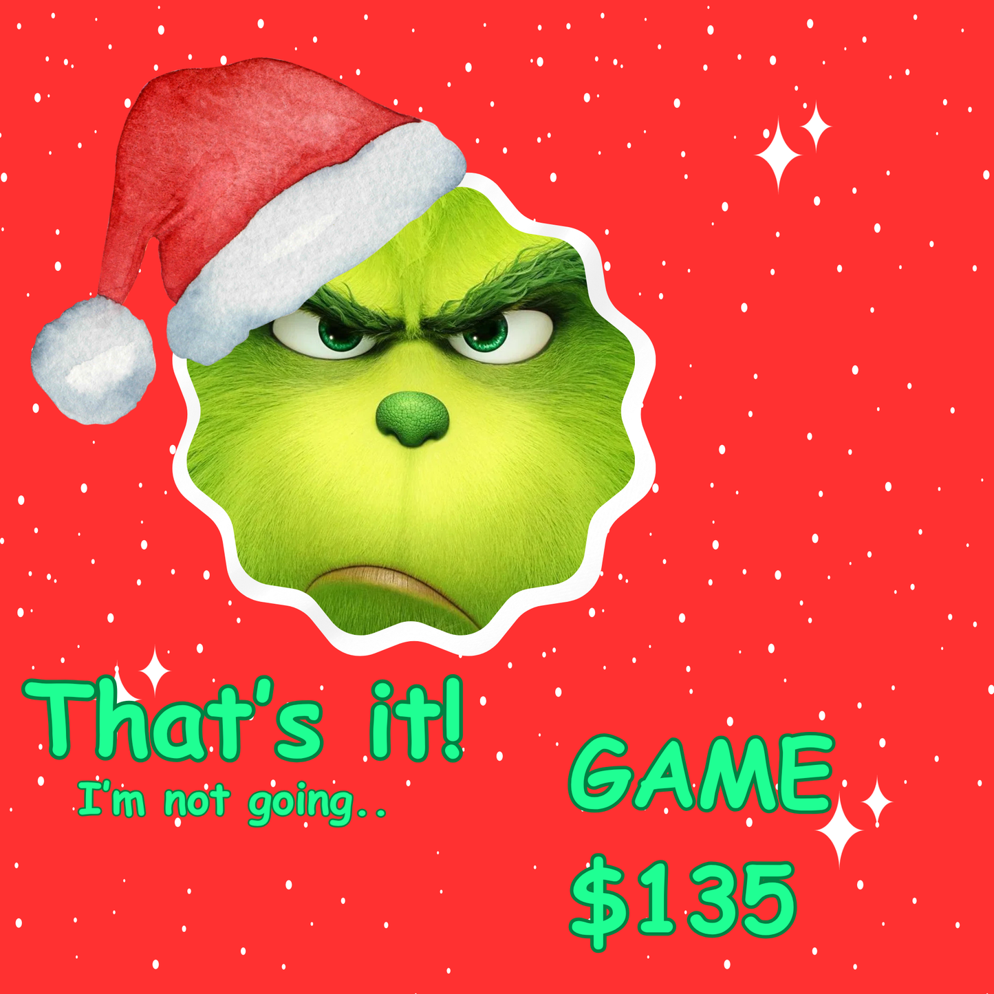 That’s It. I’m not going!!