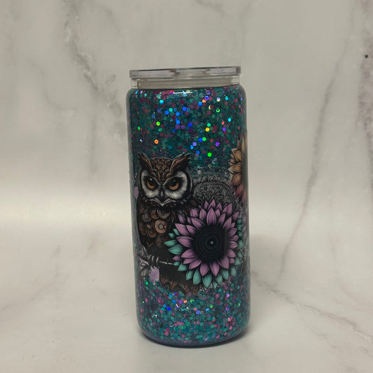 Owl 20oz Glass Snowglobe