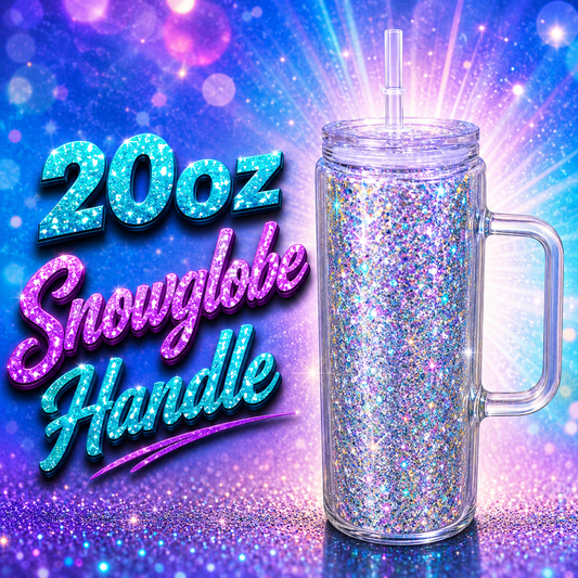 20oz Snowglobe Handle GLASS